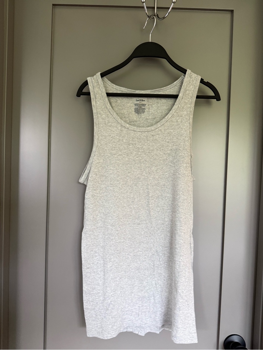 Goodfellow & Co Light Gray Scoop Neck Tank Top